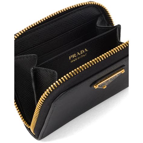 prada saffiano metal card holder with chain review|prada saffiano french wallet.